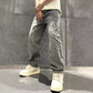 Jacquard-denim-jeans